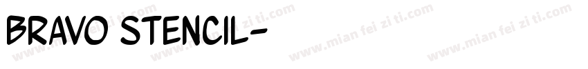 Bravo Stencil字体转换